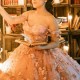 2024 Light Pink Princess Quinceanera Dresses Off Shoulder 3D Floral Beads Gillter Sequins Lace up Corset Vestidos 15 anos