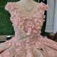 3DFlowers Pink Quinceanera Dresses Ball Gown Appliques Beads Girl Sweet 16 Party Dress vestidos 15 de graduacion