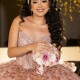 Off The Shoulder Ball Gown Pink Quinceanera Dress Applique Lace Beads Tull Princess Dress Lace Up Corset Vestido De 15