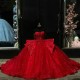 2024 Red Shiny Quinceanera Dresses Applique Beads Tull Sweetheart Sweet 15 16 Girl Princess Vestidos De Quinceanera Ball Gown