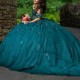 Luxury Emerald Green Mexican Quinceanera Dress Ball Gown 2024 Princess Prom Sweet 16 Dress Vestidos De XV Birthday Pageant Dress