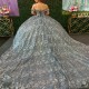 Luxury Silvery Sparkly Quinceanera Dresses Appliques Lace Beaded Ball Gown Sequins Sweet 16 Dress Party Wear Vestido De 15 Anos