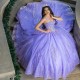 Mexican 2024 Lavender Quinceanera Dress Sweet 15 16 Ball Gown Butterfly Applique Lace Beaded Tull Vestidos De 15 Anos