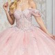 Mexican Pink Quinceanera Dress Ball Gown Off The Shoulder Floral Lace Applique Beading Tull Corset Sweet 16 Vestidos De 15 Anos