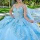 Off Shoulder Sky Blue Shiny Quinceanera Dresses Sweet 16 Lace Applique Beads Tull Lace up Prom Ball Gowns Vestido De 15 Anos