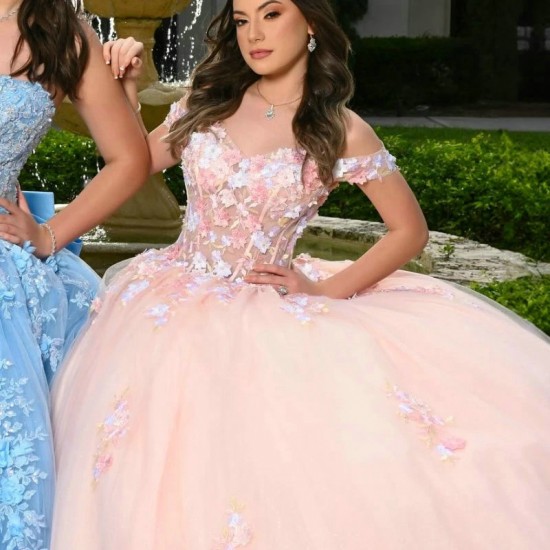 Off The Shoulder Pink Princess Quinceanera Dresses Ball Gown Applique Lace Beads Tull Corset Sweet 16 Vestidos 15 De XV Anos