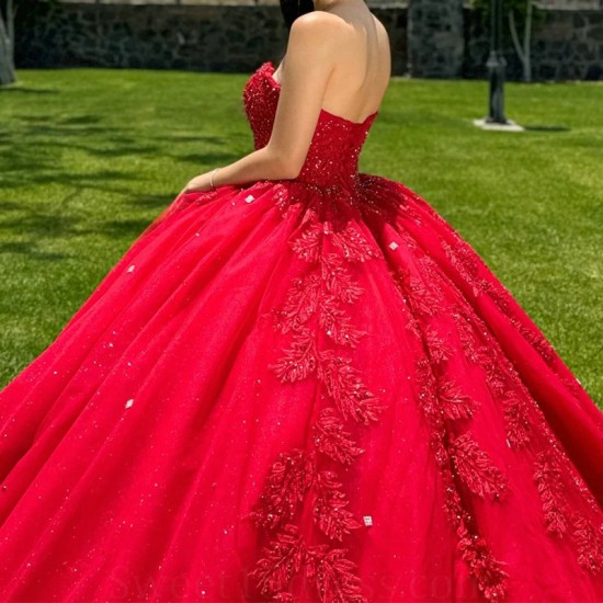 Off The Shoulder Red Quinceanera Dress Ball Gown Appliques Lace Beads Tull With Cape Vestidos De 15 Anos Sweet 16 Dress