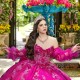 Off the Shoulder Rose Red Quinceanera Dresses Lace Applique Beads Tull Vestido De 15 Anos 2024 Sweet 16 Prom Gowns