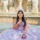 Princess Lavender Quinceanera Dress Ball Gown Charming Classic Appliqué Lace Beads Tull Sequin Sweet 16 Dress vestidos 15 anos