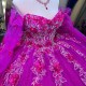 Sexy Off The Shoulder Quinceanera Dress With Bow Lace Applique Sequins Beading Mexican Sweet 16 Vestidos De XV 15 Anos Birthday