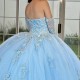 Shiny Ball Gown Sky Blue Quinceanera Dresses Sequined Appliques Beading Crystal Corset Vestidos De 15 Anos Sweet 16 Dress