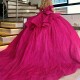 Sparkly Rose Red Princess Quinceanera Dresses Off Shoulder Gillter Beads Crystal Sequins Prom Sweet 16 vestidos 15 de cerimonia