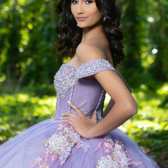 Off The Shoulder Lilac Quinceanera Dress Lace Applique Beading Tull Mexican Sweet 16 Vestidos De XV 15 Anos Birthday