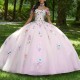 Off the Shoulder Pink Princess Quinceanera Dresses 2024 3D Floral Ball Gown Sweet 16 Dress Vestidos De 15 Anos Quinceanera Pagea