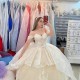 Ruffles Lvory Glitter Crystal Pleat Quincenara Dress Ball Gown Off The Shoulder Applique Lace Tull Corset Vestidos 15 De XV Anos