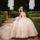 Sexy Sweetheart Princess Quinceanera Dress Off Shoulder Applique Floral Lace Beading Tull Sweet 16 Vestidos De 15 Anos