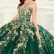 Shiny Green Quinceanera Dresses 2024 Formal Luxury Party Beading Lace Appliques Sweet 15 Dress Graduation Ball Gwon Prom Gowns