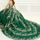 Shiny Green Quinceanera Dresses 2024 Formal Luxury Party Beading Lace Appliques Sweet 15 Dress Graduation Ball Gwon Prom Gowns