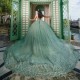 Sparkly Light Green Quinceanera Dresses Ball Off the Shoulder Applique Lace Tulle Prom Dress Party Gowns For 16 Sweet Girls